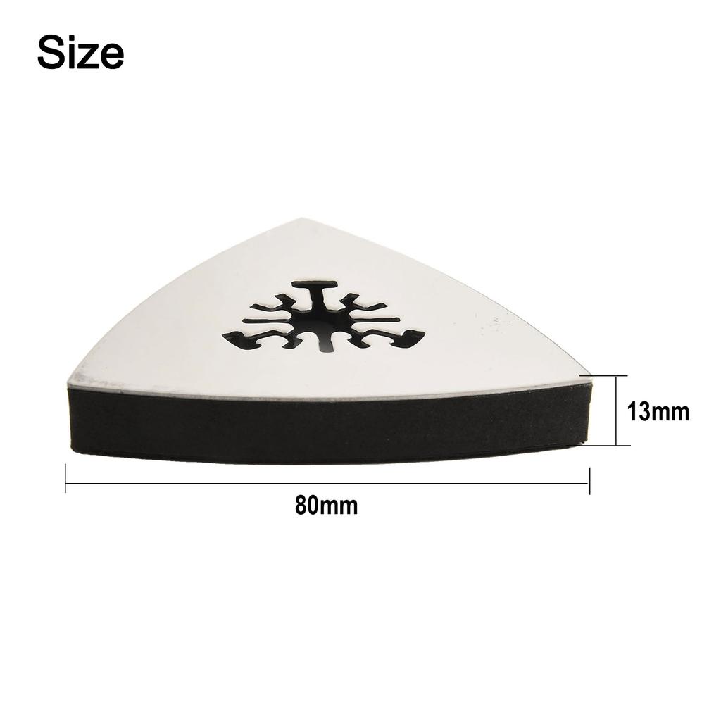 Top-Quality Sanding Pad Triangular Sanding Disc Sonicrafter Tool Oscillating Parts Quick Release Replacement 5PCS