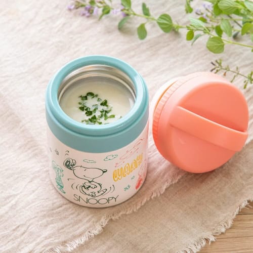 Skater Antibacterial Insulated Soup Jar, Small Size, Snoopy Awesome!!, 180ml (LJFC2NAG-A)