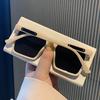 Square Rice Nail One-Piece Sunglasses Fashion Sunglasses Street Shooting Tide Uv Protection Sunglasses