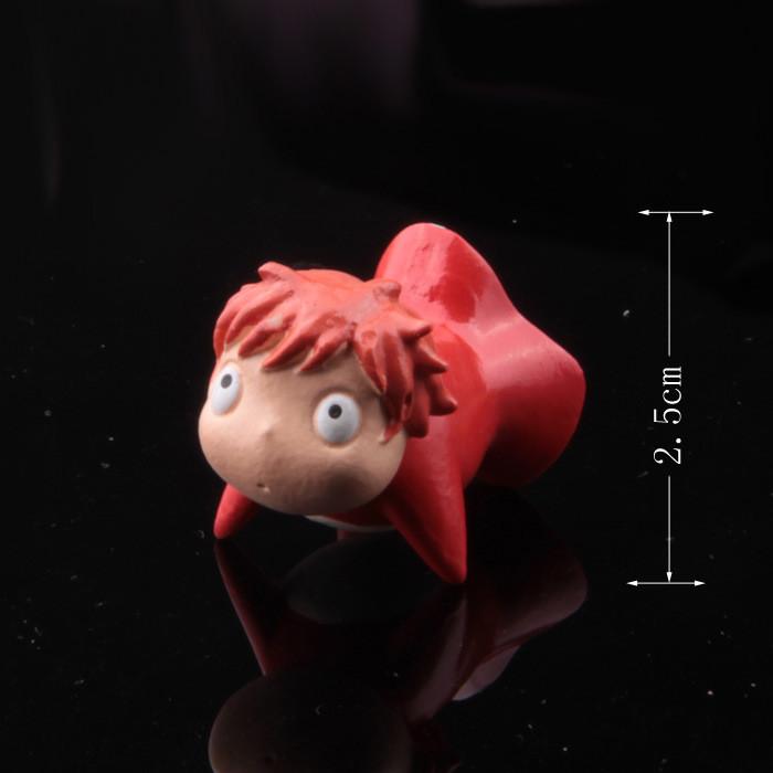 Ponyo Cartoon Goldfish Resin Mini Model Ornament For Plant Decor