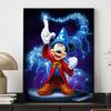 Disney Diamond Painting 5D Mickey Wizard DIY Handmade Gift for Living Room Bedroom Office Home Decoration