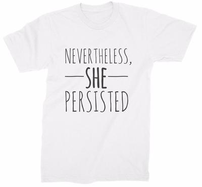 Nevertheless She Persisted Shirt Persist Resist TShirt Feminist Feminism Tee
