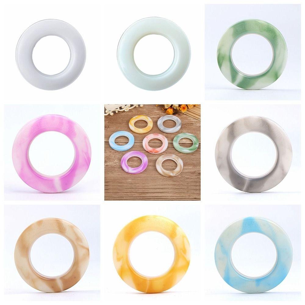 Plastic Roman Circle Modern Plastic Curtain Ring 8 Colors   Home Decor