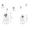 Paper Halloween Ghost Banner Funny Pull Flower Decoration Props Supplies Ghost Flag  Bar