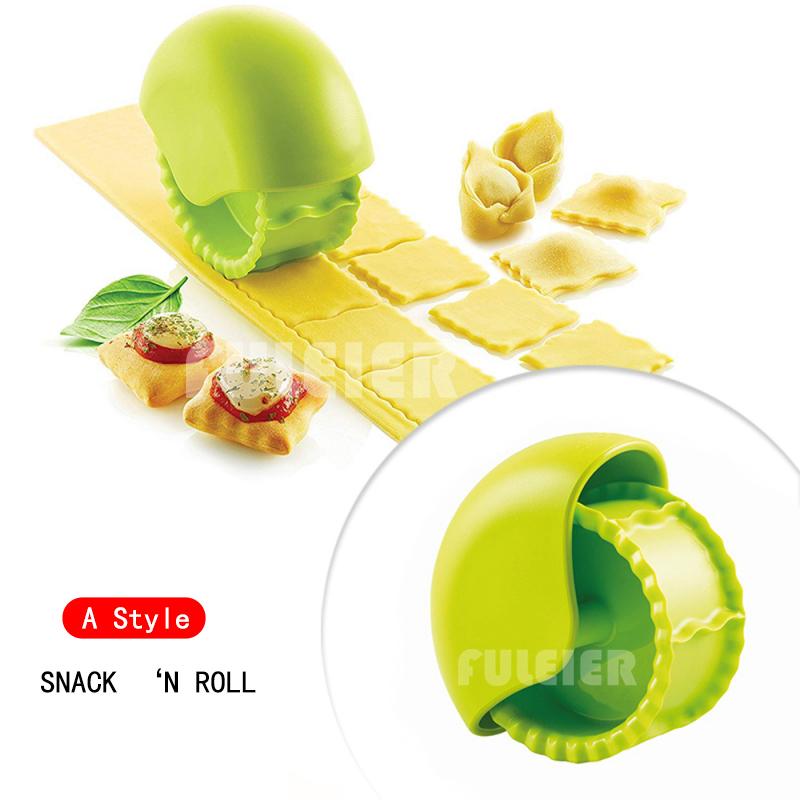 

1Pcs Scroll Wheel Baking Pastry Tool For Little Squares Mini Pizzas Raviolis Breadsticks Tagliatelle Biscuit Mold Cutter