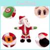 Festive Christmas Dancing Santa Toy With Fun Music And Vibrant Red Fabric Design