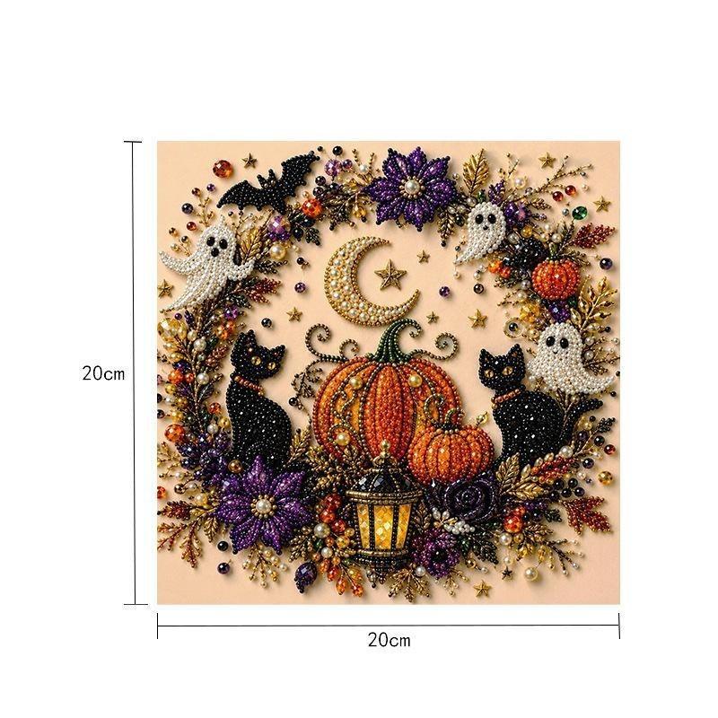 Autumn Harvest DIY Pearl Painting Kit, Squirrel Fox Diamond Painting, Handmade Home Wall Decor Ornament