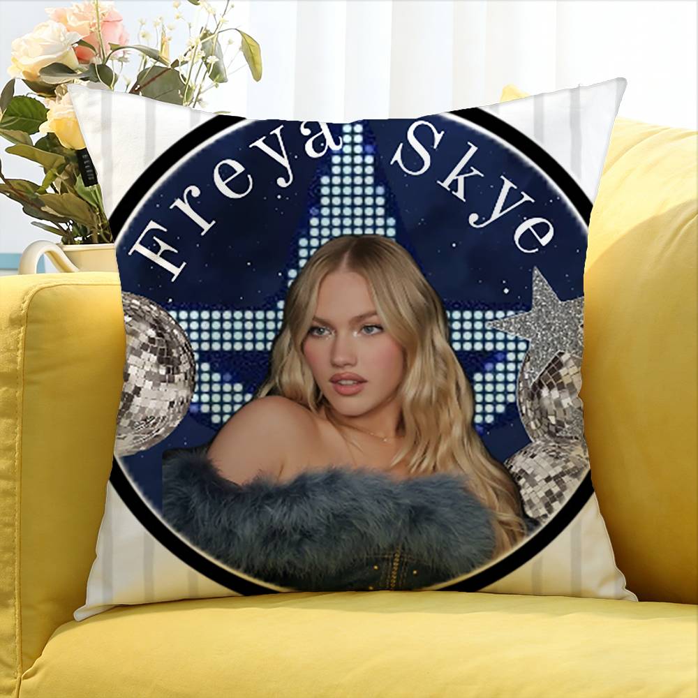 F-Freya Skye Cantante Mondo Varie Misure Federa Quadrata Per Auto Casa Arredamento Camera da Letto