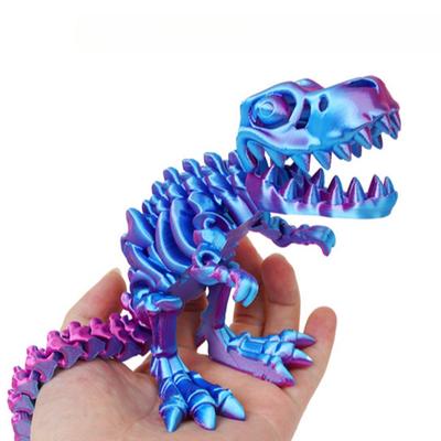 3D tisk Flexibilní a pohyblivé klouby Tyrannosaurus Rex Dinosaurus Kostra draka Transformace Ornament Ručně vyráběný dárek Dekor