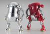 Hasegawa Creator Works Series MechatroWeGo 20 Guardian Red Silver Plastic Model Kit 64801 No. &