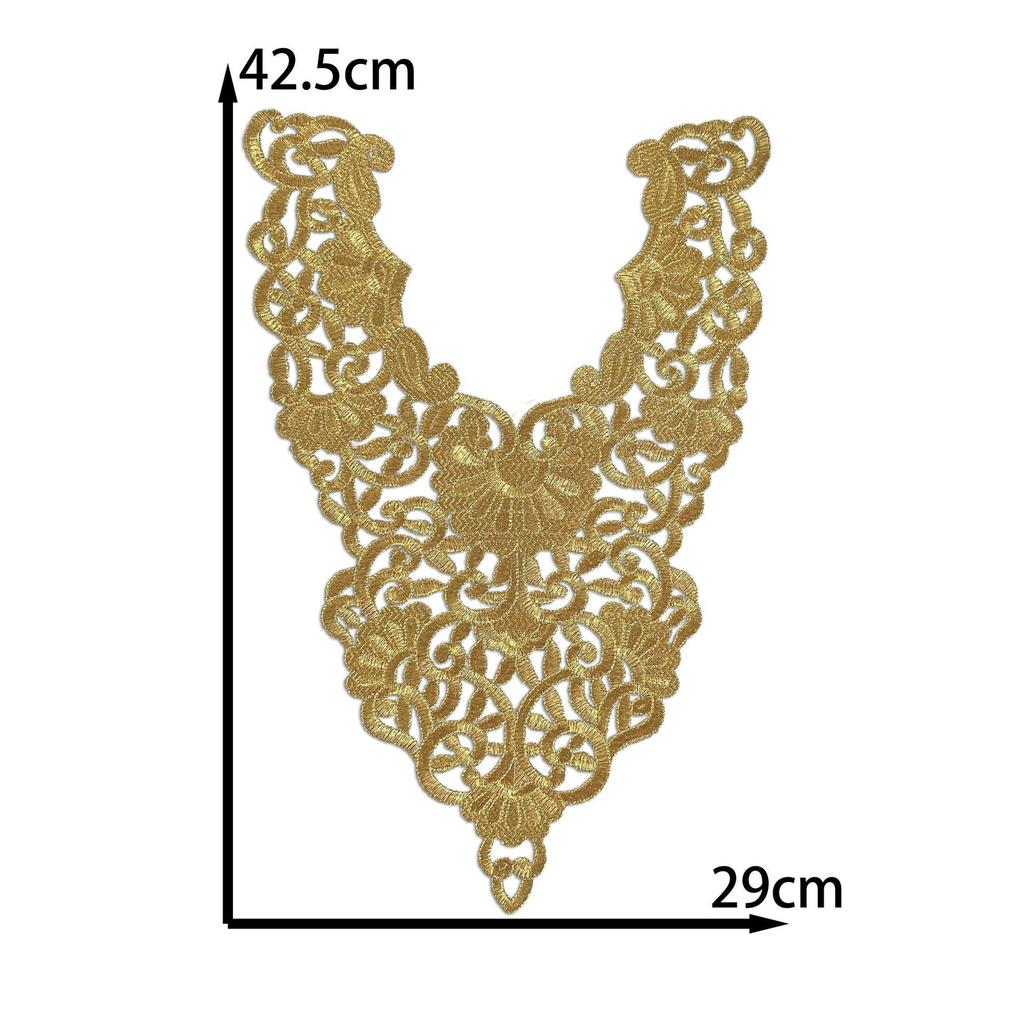 Chinese Classical Gold And Silver Embroidery Diy Handmade Clothing Accessories Dress Costume Performance Clothes Antique Clothes Decoration