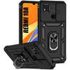 Case for Redmi 10A - Xiaomi - Shockproof - 360° Stand - Army Style - Black