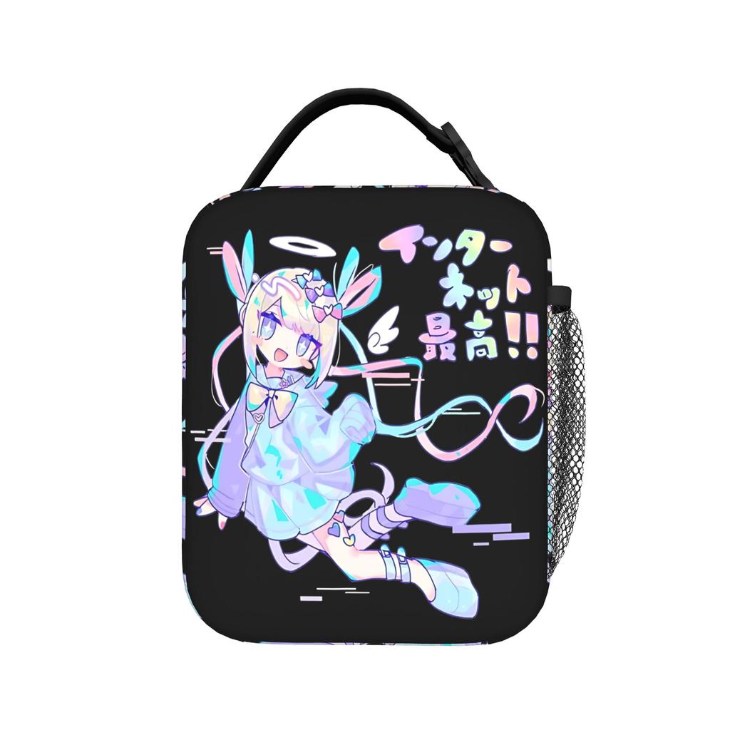 Kangel Lunch Bag For Unisex Needy Streamer Overload Lunch Box Leisure School Cooler Bag Portable Insulated Oxford Food Bags