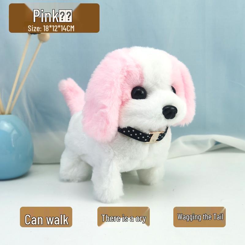 Color Block Dalmatian Plush Toy: Walking, Barking, Tail-Wagging Electric Puppy