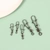 100 Buc/Cutie Conector Pescuit Inox Pin 4# 6# 8#10#12# Vârtel Rulant cu Rulment cu Agrafă Accesorii Momeală Cârlig de Pescuit