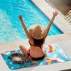 Cute Kitten Beach Towel Quick Dry Microfiber Sand Free Absorbent Lightweight Washable for Summer Kids Pool Travel Vacation