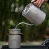 Boundless Voyage Titanium Coffee Dripper, No Paper Filters Needed, Coffee Filter Holder, 1-4 Cup Capacity, Paperless Coffee Drip, Mesh Filter, Lightwe