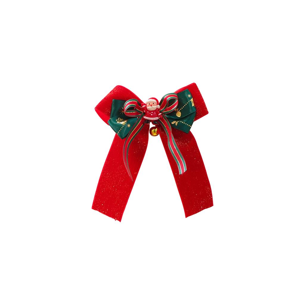 Świąteczna muszka dla zwierzaka - Świąteczny pled dodatek do obroży dla psa na przyjęcia świąteczne i zdjęcia