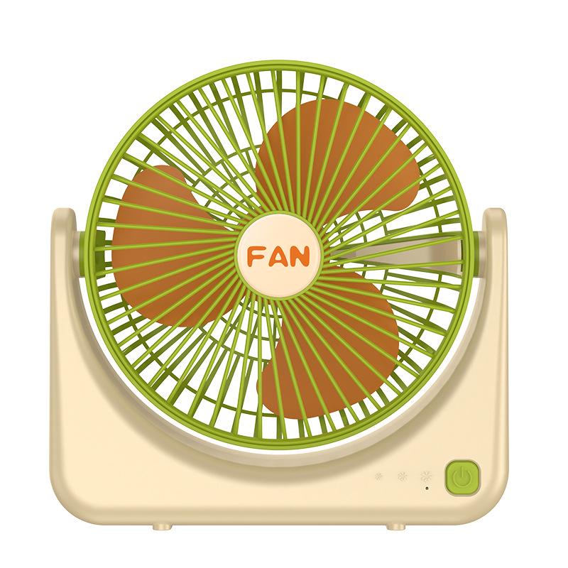 

Portable USB Rechargeable Desktop Fan for Home & Dormitory 19.3x6.5x19.6 cm авокадо/зелёный