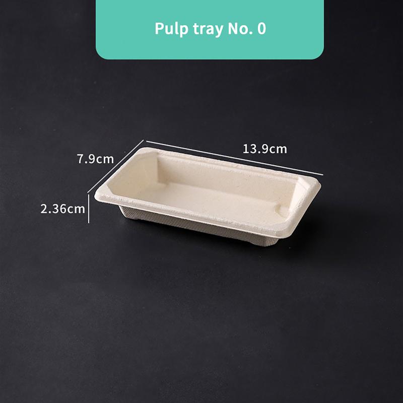 Disposable Sushi Box Home Takeaway Packaging Box Environmentally Friendly And Biodegradable Rectangular Sushi Plate Meal Box