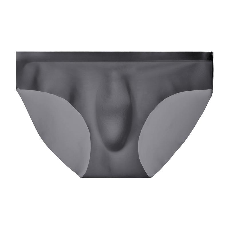 Men's Summer Ultra Thin Sexy Ice Silk Breathable Quick Dry No Trace Briefs
