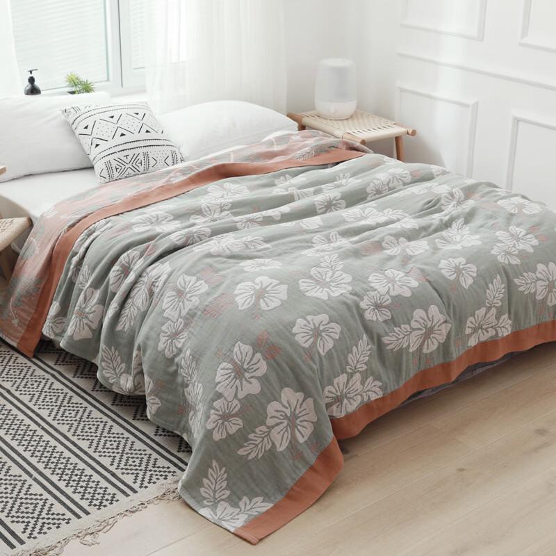 Brangdy Bamboo Cotton Four-Layer Gauze Summer Blanket