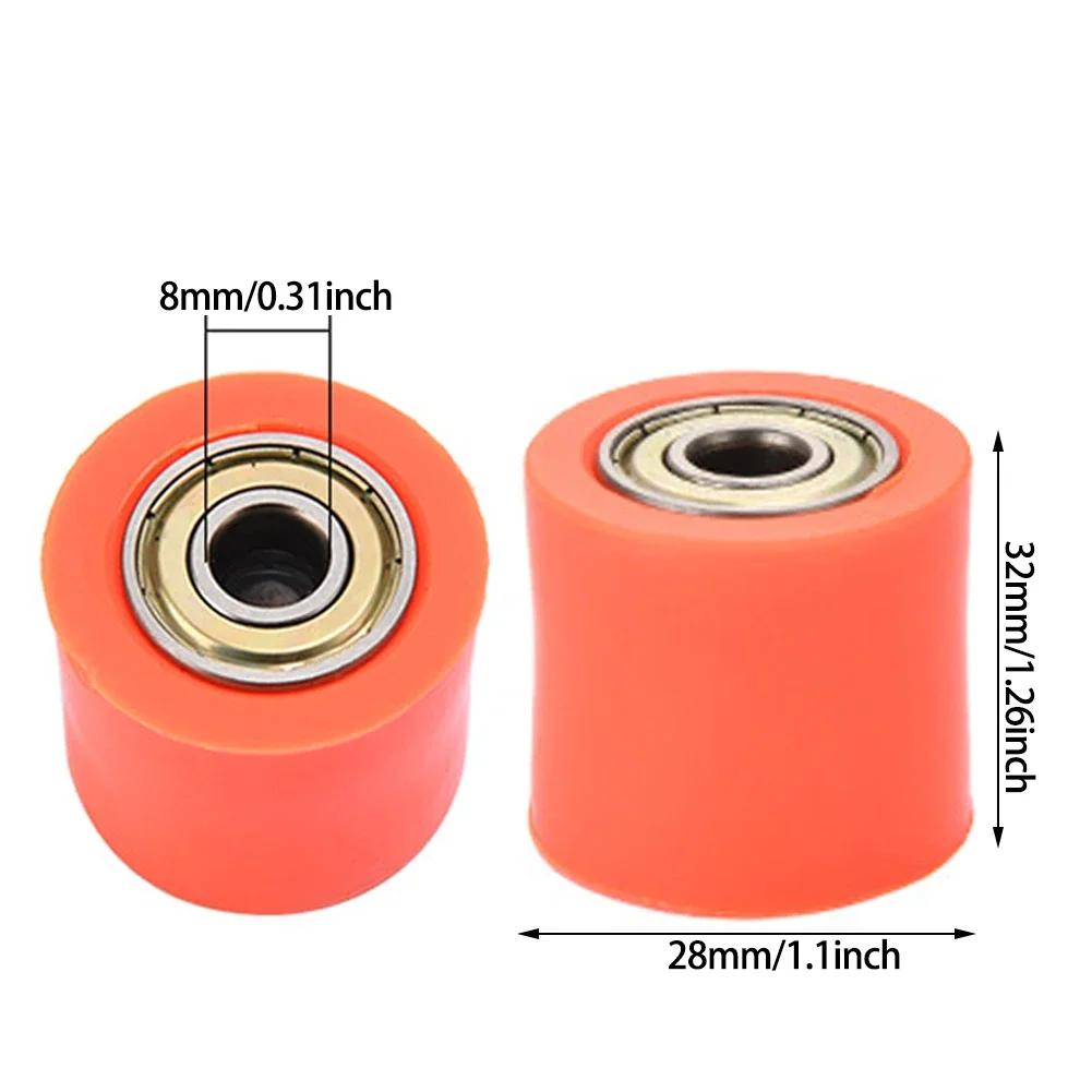 CENJITION 8mm Motorcycle Chain Guide Roller Pulley Tensioner Wheel for Motocross Dirt Bike Pit Pro XR CR CRF 125 250 450 Motorbi