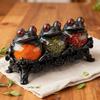 Seasoning Jars Frog Design Salt Pepper Organization Canister Apothecary Jar with Lids for Kitchen Pantry Cabinet Counter Food