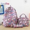 Cute Printed Load-reducing Large-capacity Backpack Women's High-value Casual Backpack 5-piece Set