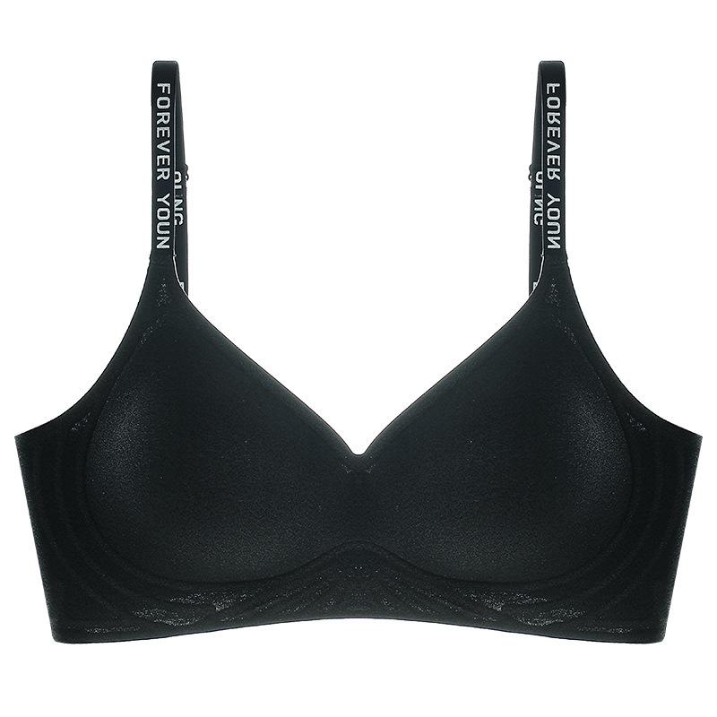 

Летнее тонкое бесшовное женское нижнее белье, бюстгальтер с мягкой поддержкой, красивый жилет со спинкой-желе, сборка для маленькой груди, надписи XL Size = 38/85 ABC Cup (135-75kg)