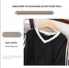 Plus Size Women's V-Neck Sweatshirt: Loose Fit, Slimming, Bust 150-160 Cm, Fits 200-350 Jin