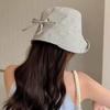 New Summer Women'S Plaid Rolled Brim Bucket Hat Wide-Brimmed Quick-Drying Sun-Protective Hat
