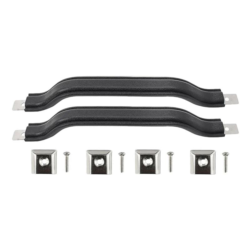 

M63K-2Pcs Car Interior Door Handle Strap Pull For Jeep CJ5 CJ7 CJ8 Wrangler YJ 1987-1995 55009801KS чорний