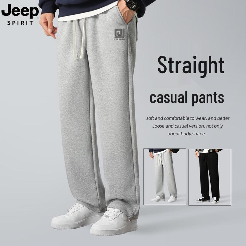 JEEP SPIRIT Men's 2025 Straight-Leg Casual Sport Trousers