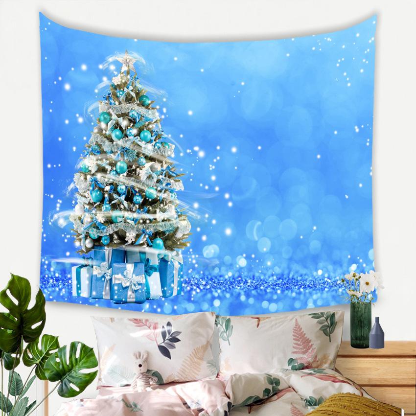 Christmas Tree Tapestry Full of Colorful Balls, Bedroom and Living Room Background Hanging Cloth