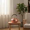 Hammered Copper Kettle Traditional Stovetop Tea Rust-Resistant Vessel for