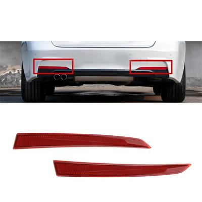 Rotes Glas Heckstoßfänger Reflektorlicht Passend für BMW 3er F30 F31 M Sport 12-17
