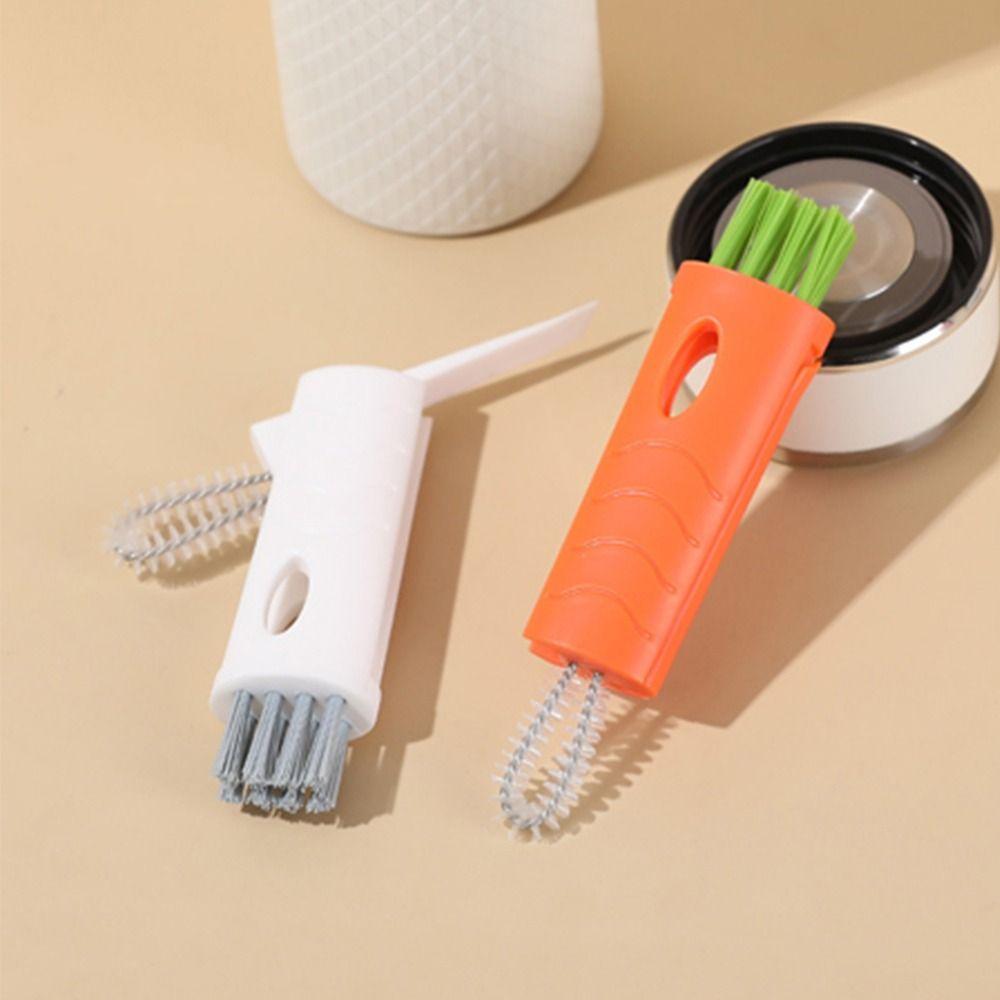 

Щетка для моркови «три в одном» для пищевых продуктов, щетка для бутылок с молоком, скребок для чашек, очиститель для стекла, инструмент для очистки