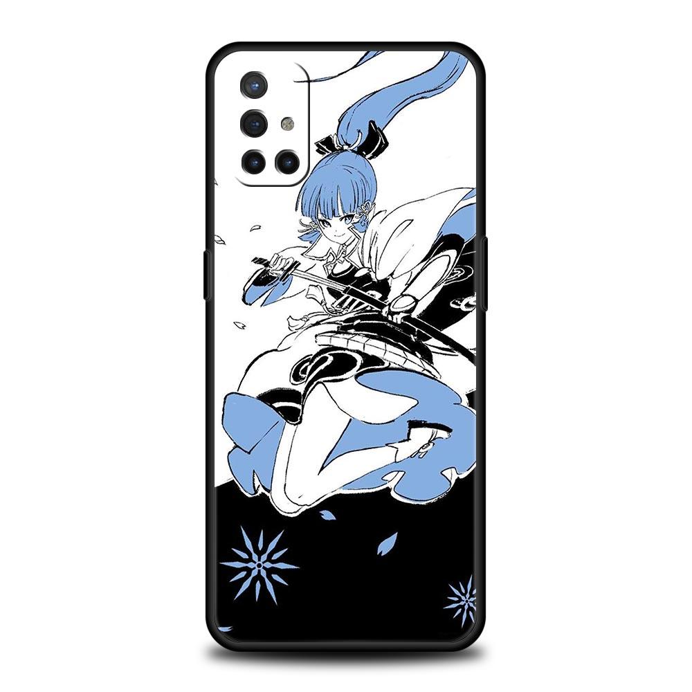 Genshin impact black and white For OnePlus 9 8 7 7T 10 Pro Phone Case for Oneplus 9RT 9R 8T Z Nord 2 N100 N200 N10 CE 5G Cover