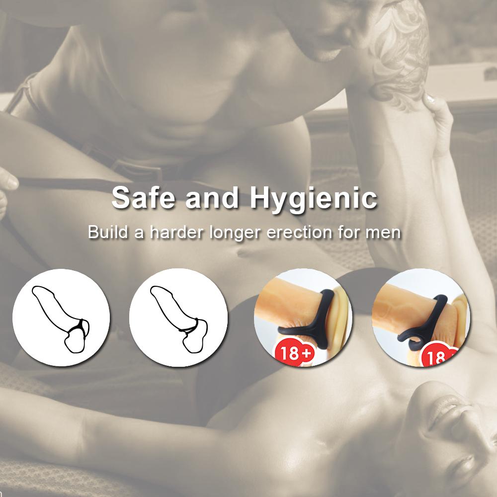 Male Sperm Locking Ring Delay Ejaculation Toy Penis Ring Prolongs Sex Time