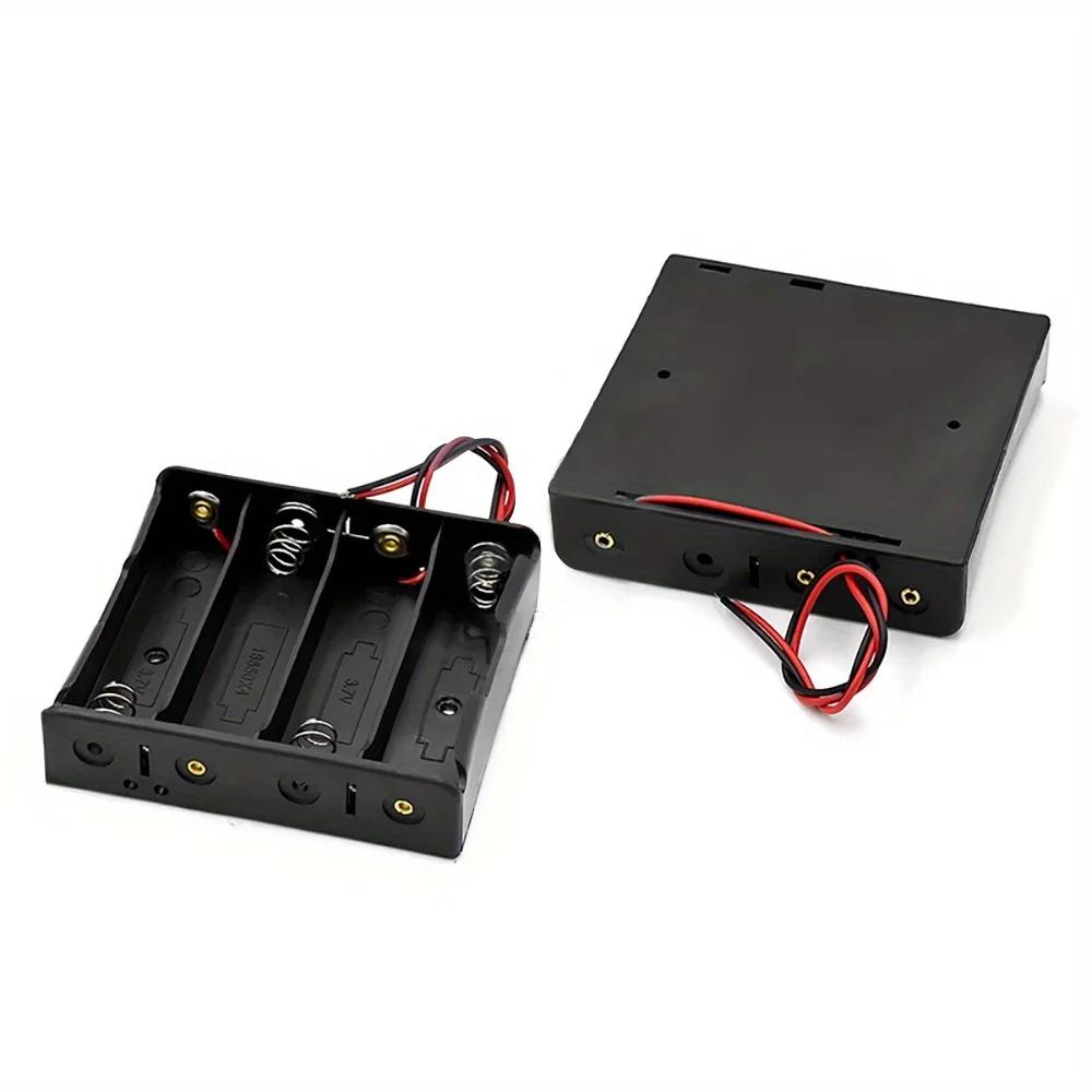 18650 Battery Holder Box 1S 2S 3S Lithium Battery Storage Case 18650 Series Power Bank Cases With Cord