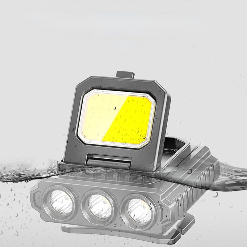 LED Sensor Headlamp Mini Portable Cap Clip Light USB Rechargeable Headlight with Sensor Function for Night Fishing Hiking