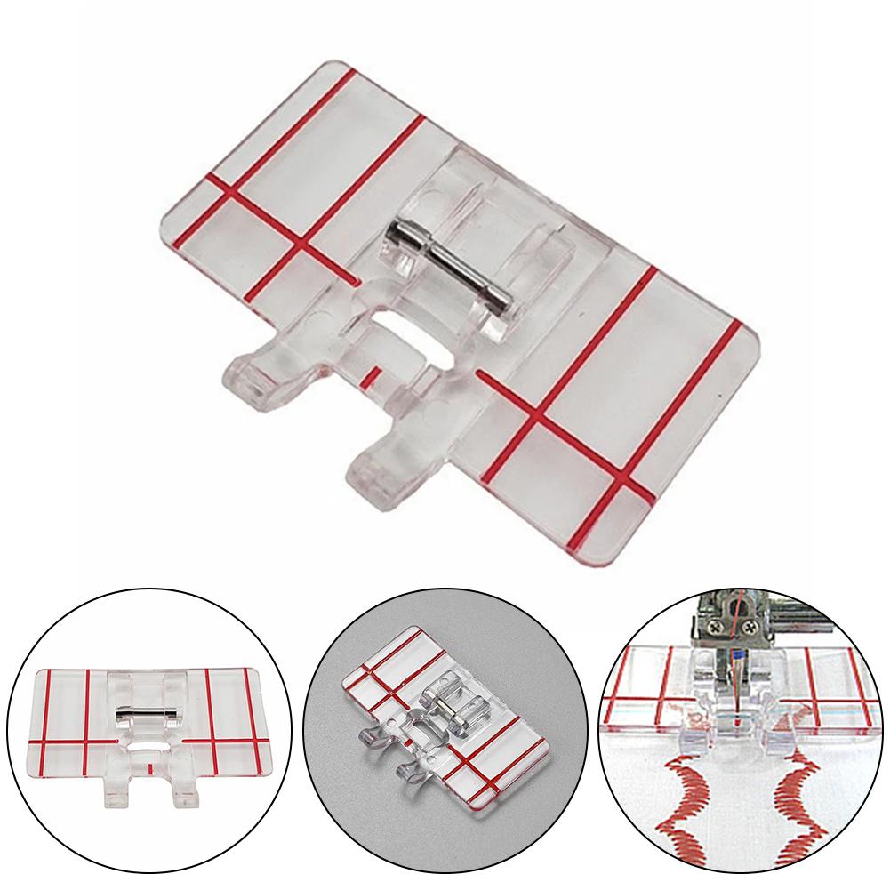 Brand New Home Presser Foot 1 Pcs 4.5*2.9*0.2cm Parts Plastic+Metal Sewing Machine Accessories For Snap-on Sewing Machine