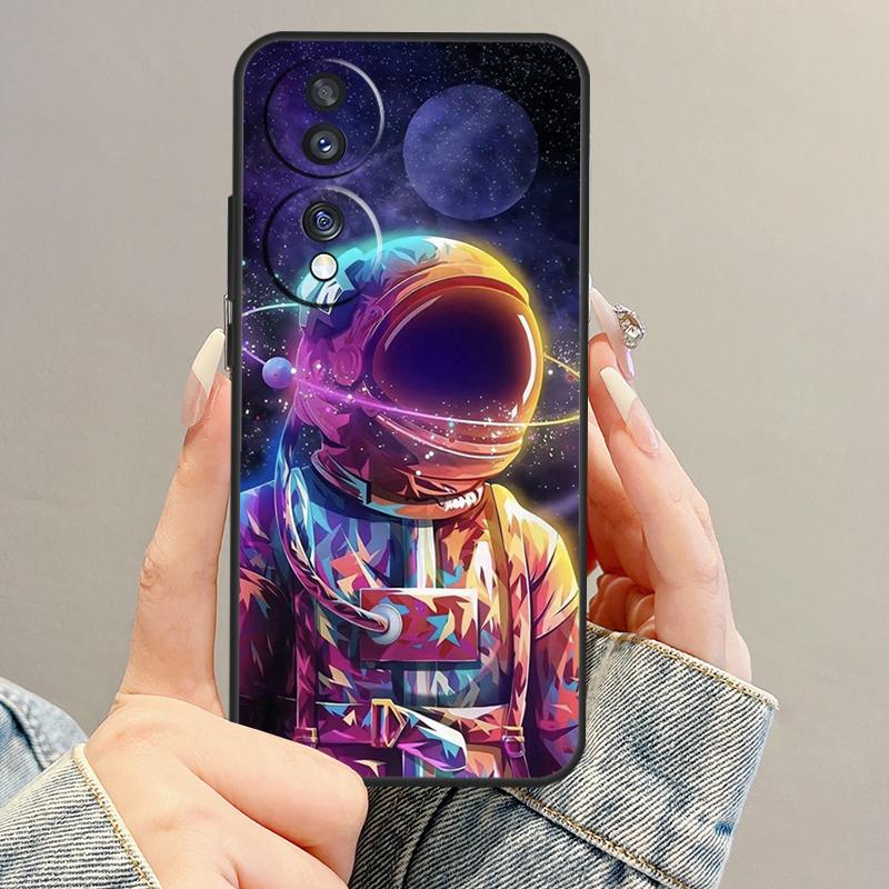 Space Moon Astronaut Case For Honor Magic 7 Lite 5 6 Pro Honor 200 400 X9c X9b X9a X8b X8a X8 X9 50 70 90 Cover
