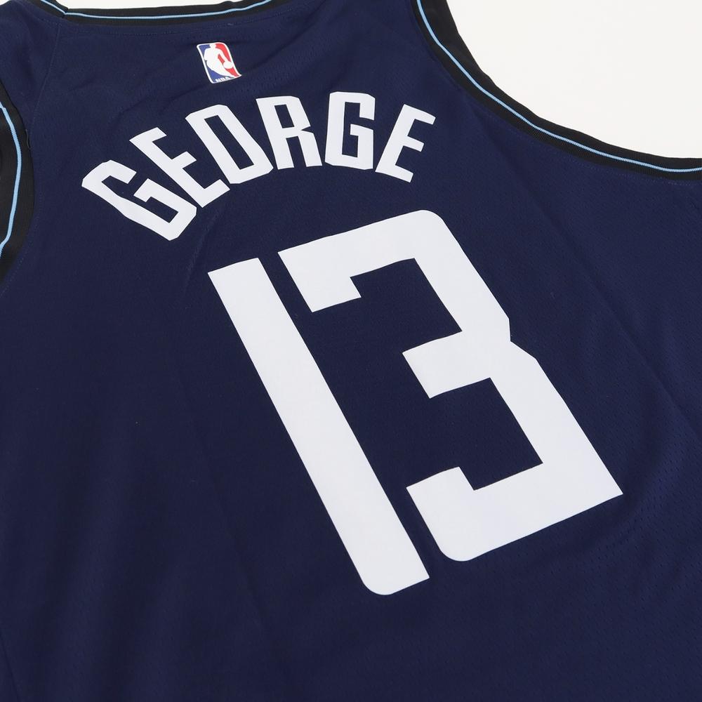 Nike Paul George No. 13 Clippers 2023-24 City Edition Jersey Men Tops Black Grey DX8505-419