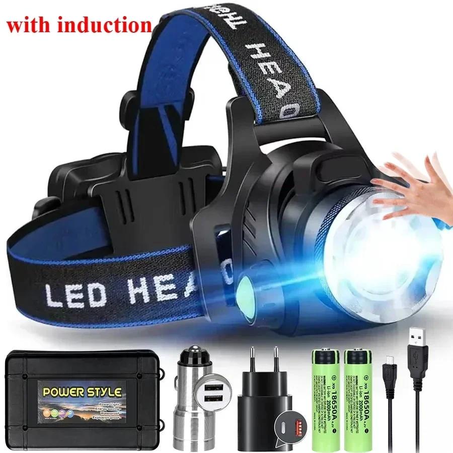 XIWANGFIRE T6 LED Headlamps Bright Heal Lamp18650 Long Endurance Lamp Rechargeable 3 Modes Torch Zoom Fishing Working Lantern