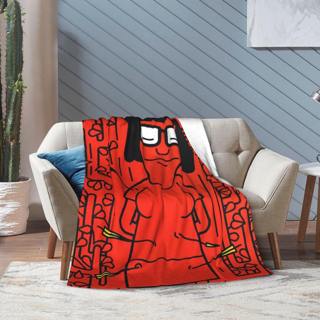 Bobs Funny B-Burgers Blanket Multi-size Soft Fuzzy Plush  Throw Blankets for Sofa Couch and Bed