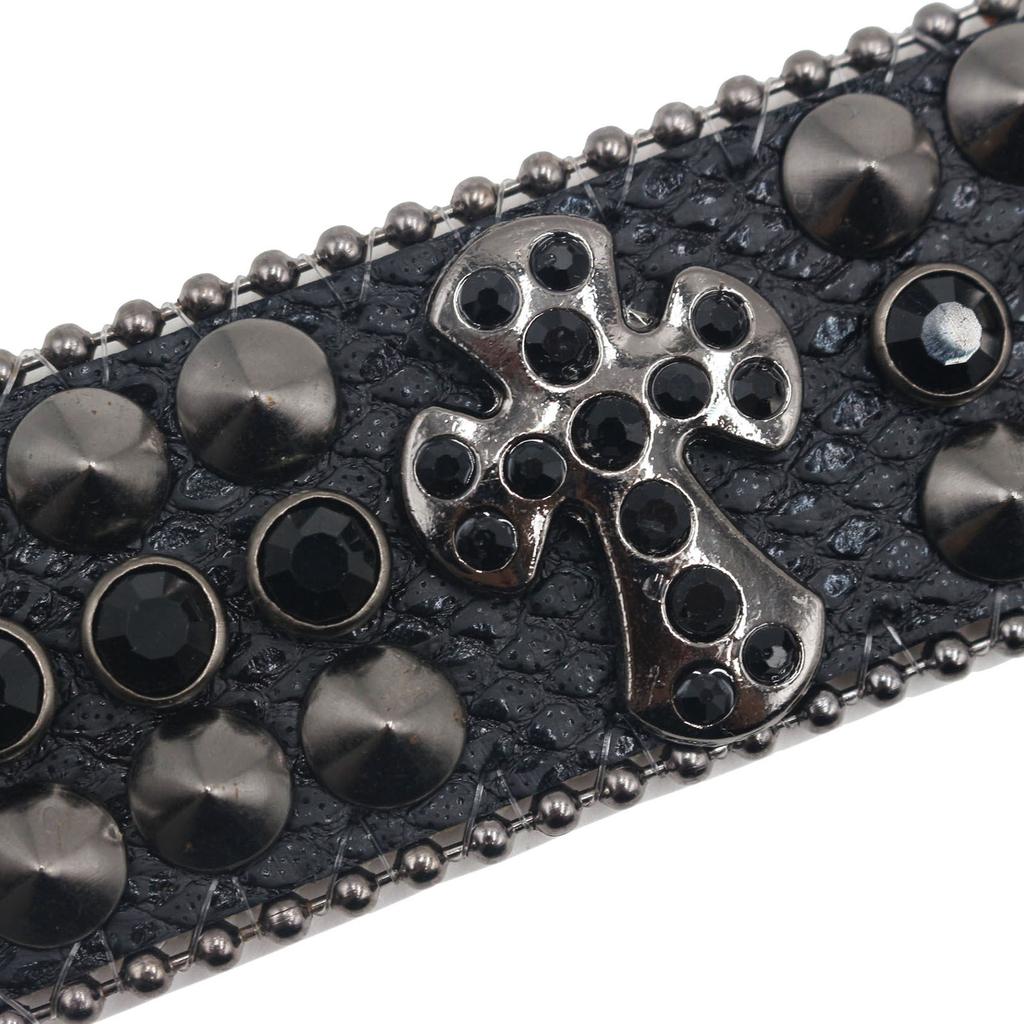 Amerikanisches Strassnietenarmband Armband Strasszubehör Punk Goth Personalisierter Schmuck