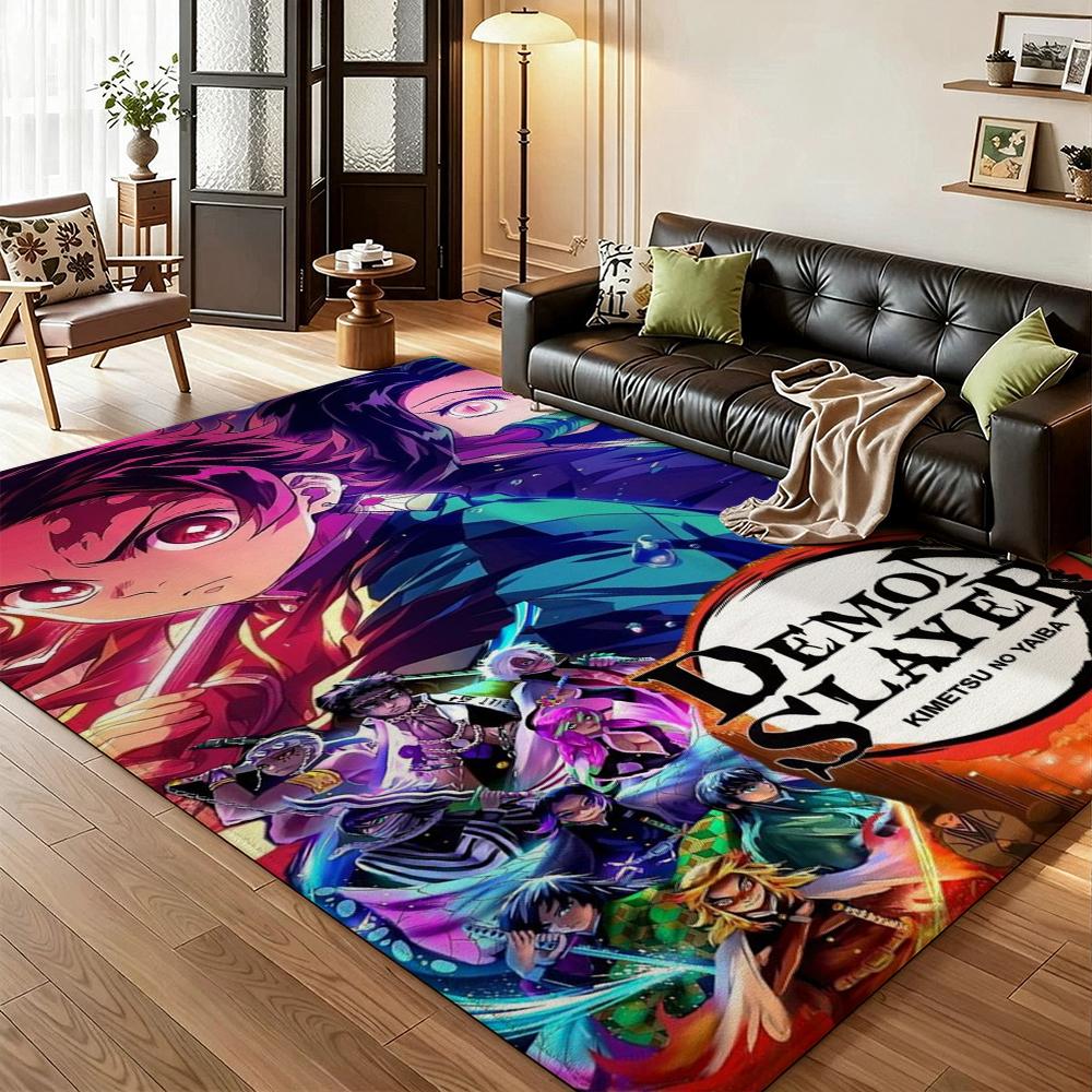 Demon Slayer Guardians Humanity Patterned Rug Allseason Carpet For Bedroom Kitchen Bathroom Home Decor Memorial Gift