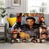 Elvis Throws Blanket 3D Printing Rock Singer Sofa Blanket  Adults and Children Bedroom Living Room Decoration Blanket for Bed